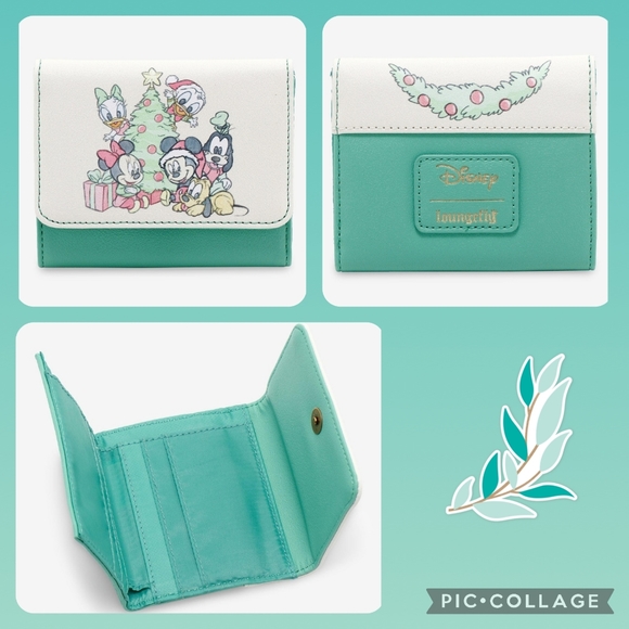 LOUNGEFLY Disney Baby Sensational Six Christmas Mini Backpack & Mini Flap Wallet - Picture 2 of 8